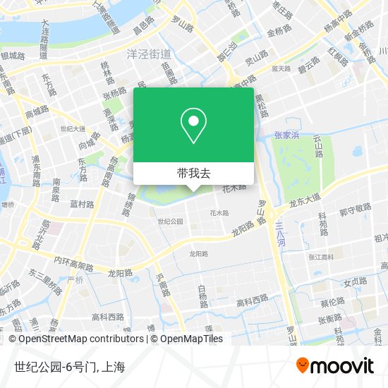 世纪公园-6号门地图