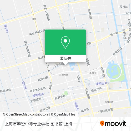 上海市奉贤中等专业学校-图书馆地图