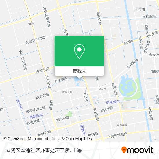 奉贤区奉浦社区办事处环卫所地图