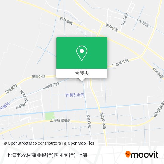 上海市农村商业银行(四团支行)地图