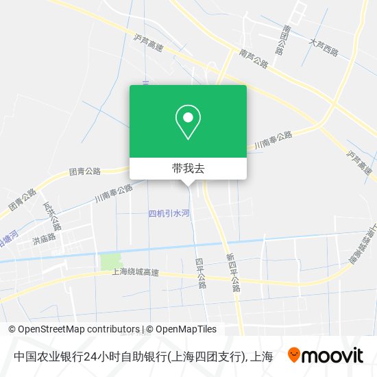 中国农业银行24小时自助银行(上海四团支行)地图