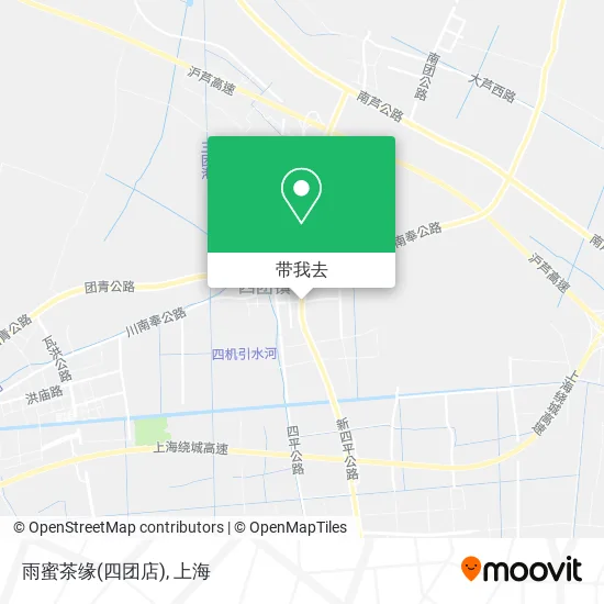 雨蜜茶缘(四团店)地图