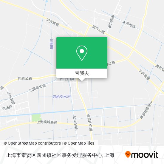 上海市奉贤区四团镇社区事务受理服务中心地图