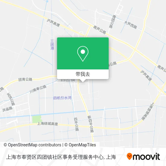 上海市奉贤区四团镇社区事务受理服务中心地图