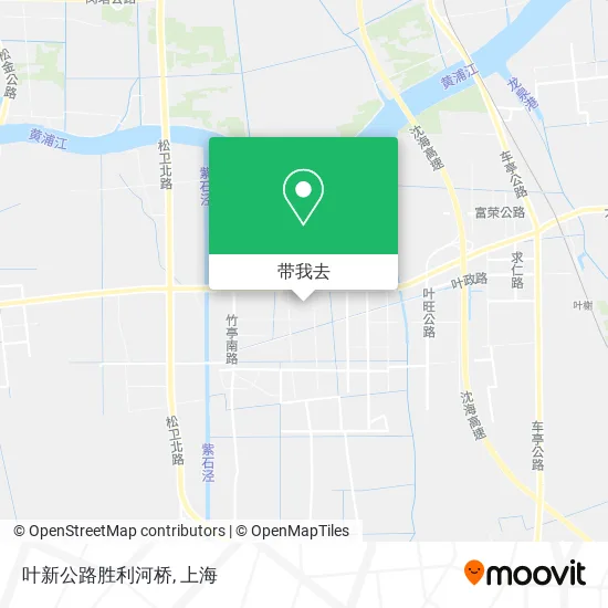 叶新公路胜利河桥地图