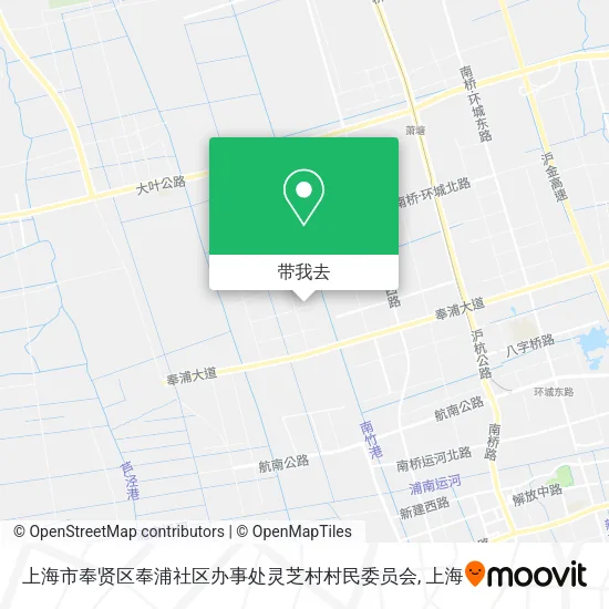 上海市奉贤区奉浦社区办事处灵芝村村民委员会地图