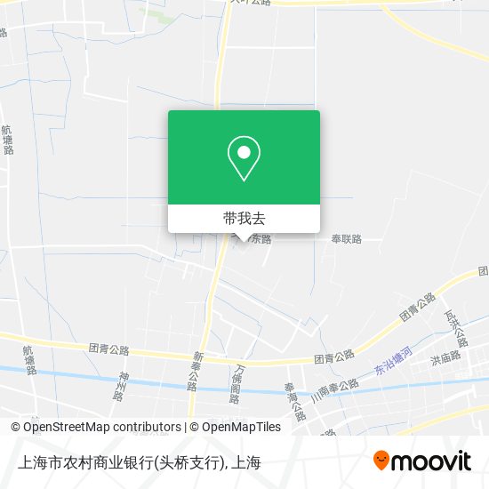 上海市农村商业银行(头桥支行)地图