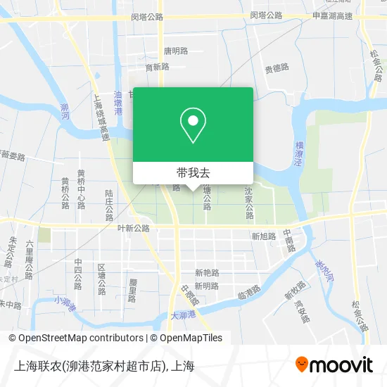 上海联农(泖港范家村超市店)地图