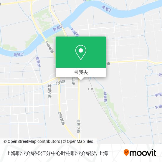 上海职业介绍松江分中心叶榭职业介绍所地图