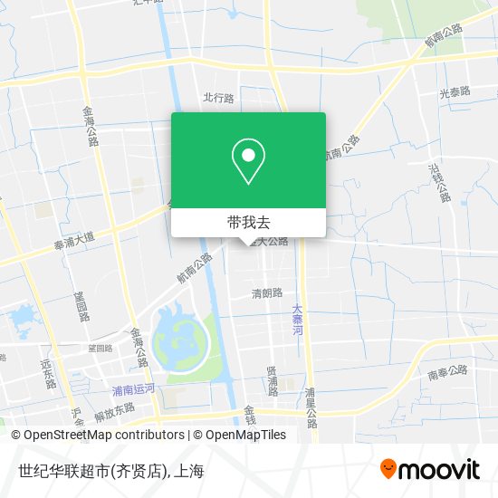 世纪华联超市(齐贤店)地图