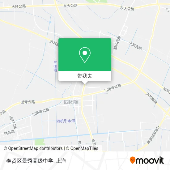 奉贤区景秀高级中学地图