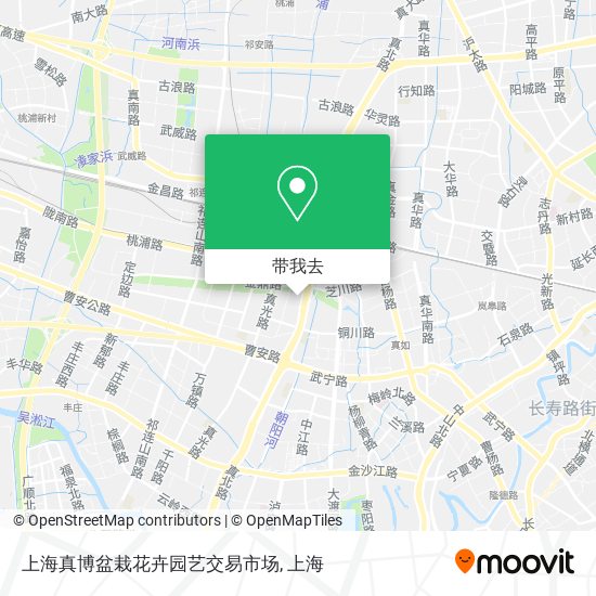 上海真博盆栽花卉园艺交易市场地图