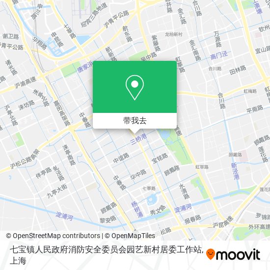 七宝镇人民政府消防安全委员会园艺新村居委工作站地图