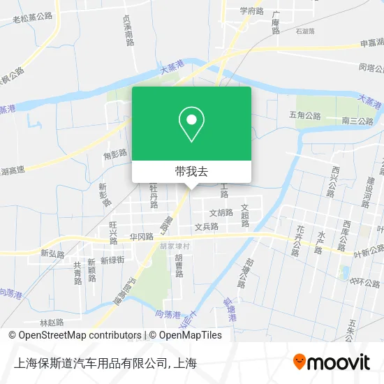 上海保斯道汽车用品有限公司地图