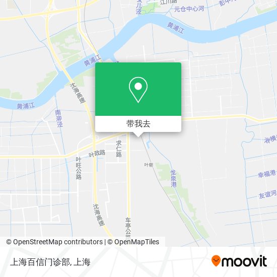 上海百信门诊部地图