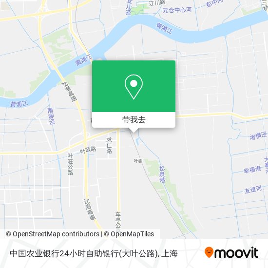 中国农业银行24小时自助银行(大叶公路)地图