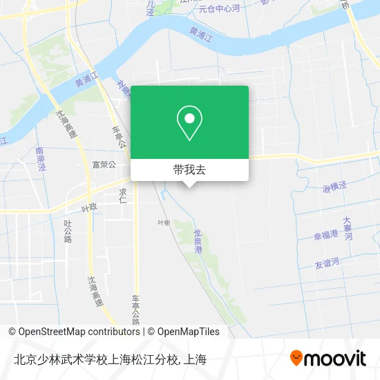 北京少林武术学校上海松江分校地图