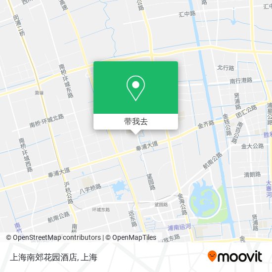 上海南郊花园酒店地图