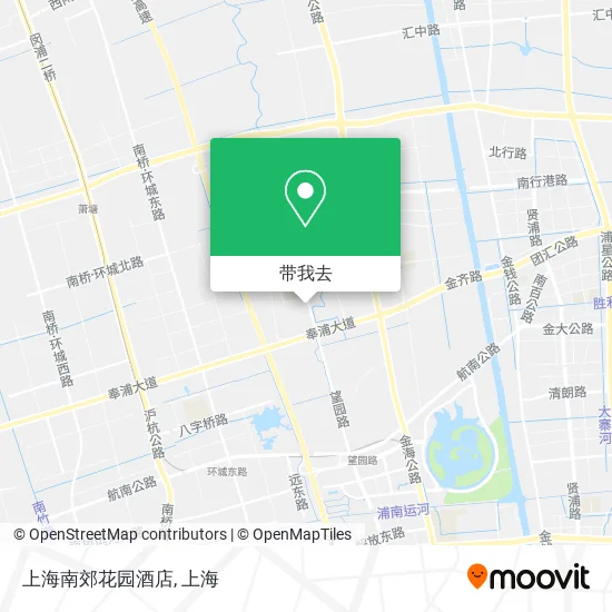 上海南郊花园酒店地图