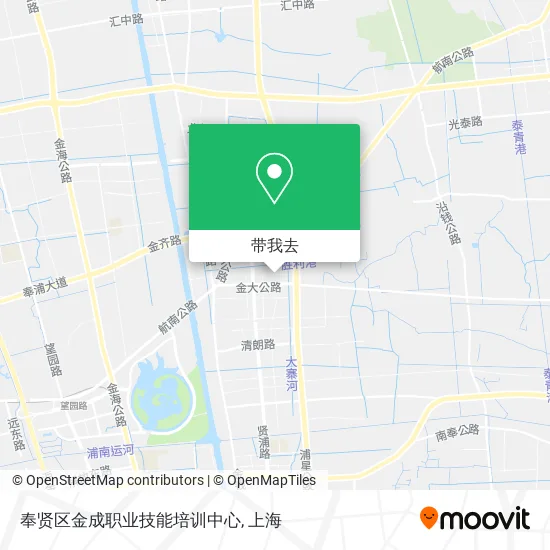 奉贤区金成职业技能培训中心地图