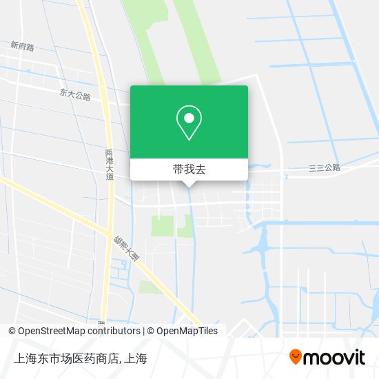 上海东市场医药商店地图