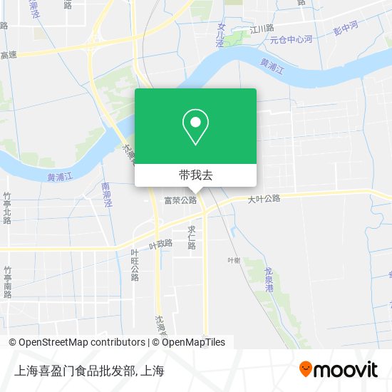 上海喜盈门食品批发部地图