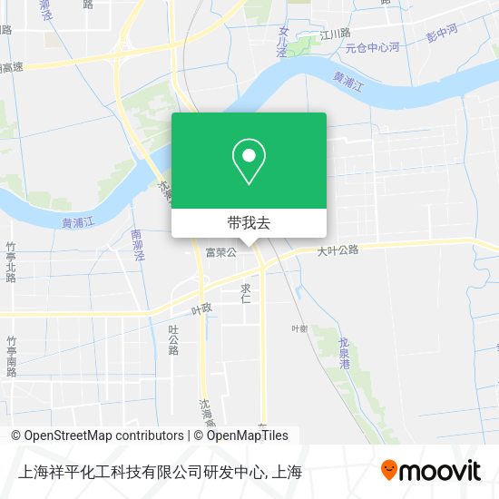 上海祥平化工科技有限公司研发中心地图