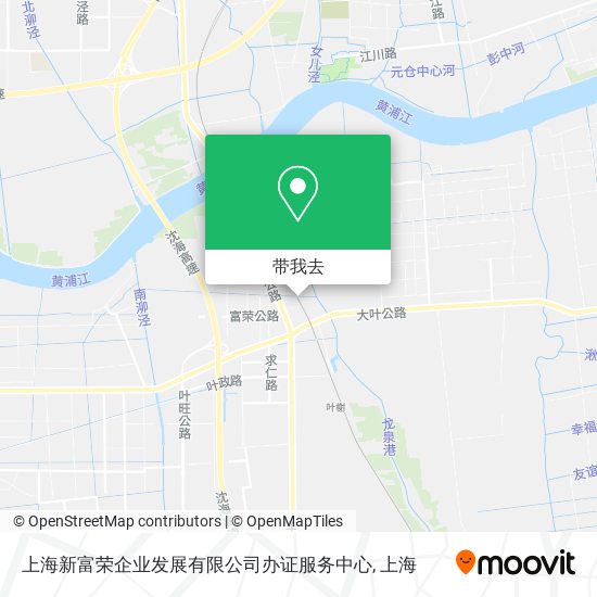 上海新富荣企业发展有限公司办证服务中心地图