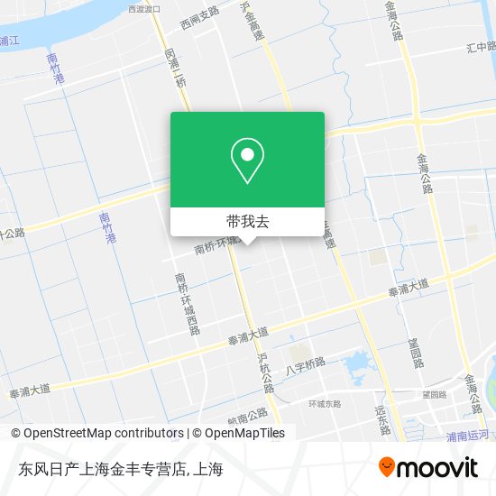东风日产上海金丰专营店地图