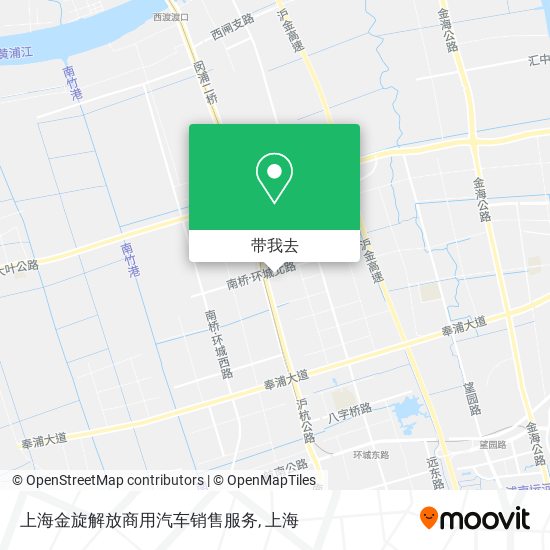 上海金旋解放商用汽车销售服务地图