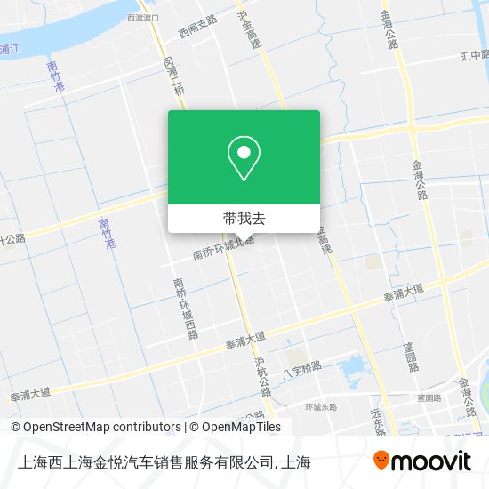 上海西上海金悦汽车销售服务有限公司地图