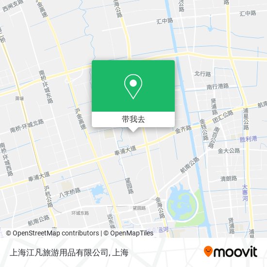 上海江凡旅游用品有限公司地图