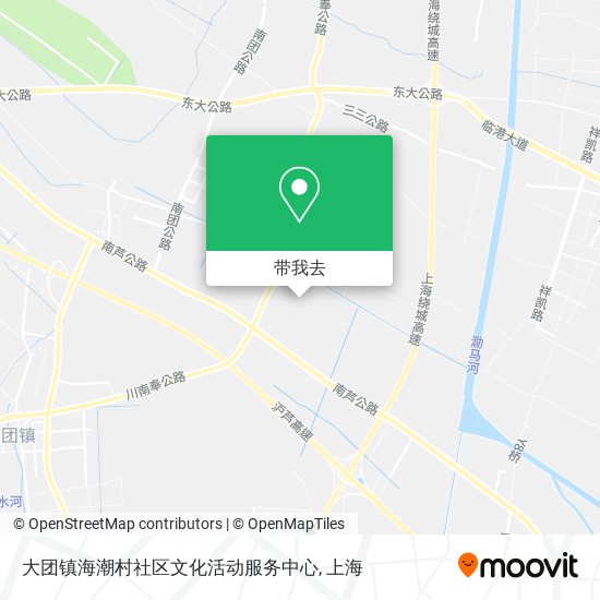 大团镇海潮村社区文化活动服务中心地图