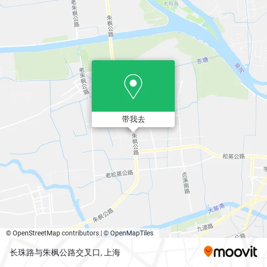 长珠路与朱枫公路交叉口地图