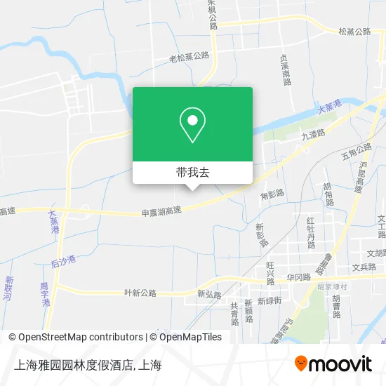 上海雅园园林度假酒店地图