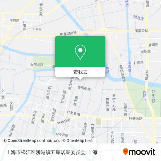 上海市松江区泖港镇五厍居民委员会地图