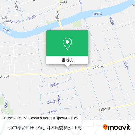 上海市奉贤区庄行镇新叶村民委员会地图
