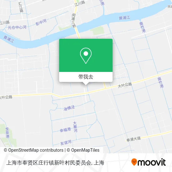 上海市奉贤区庄行镇新叶村民委员会地图