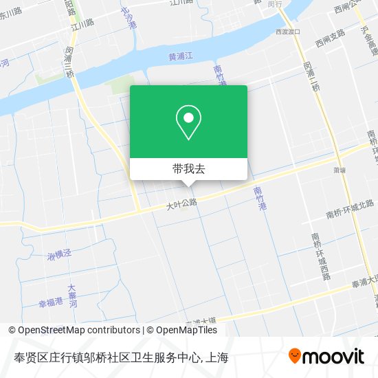 奉贤区庄行镇邬桥社区卫生服务中心地图