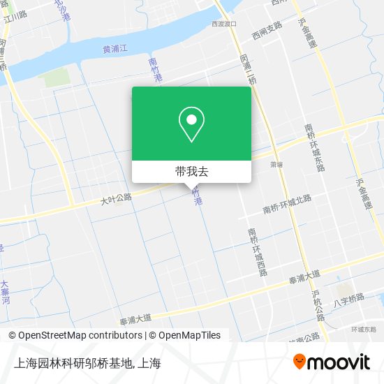 上海园林科研邬桥基地地图