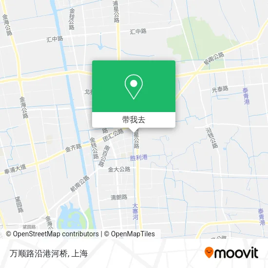 万顺路沿港河桥地图
