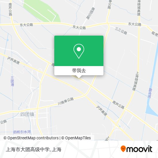 上海市大团高级中学地图