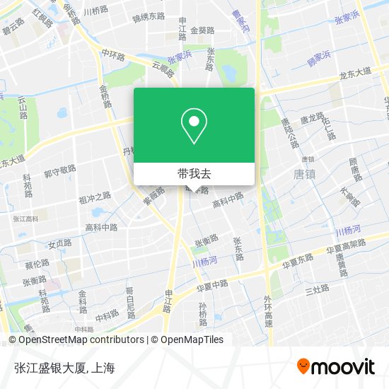 张江盛银大厦地图