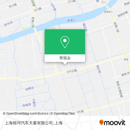 上海裕珂汽车天窗有限公司地图