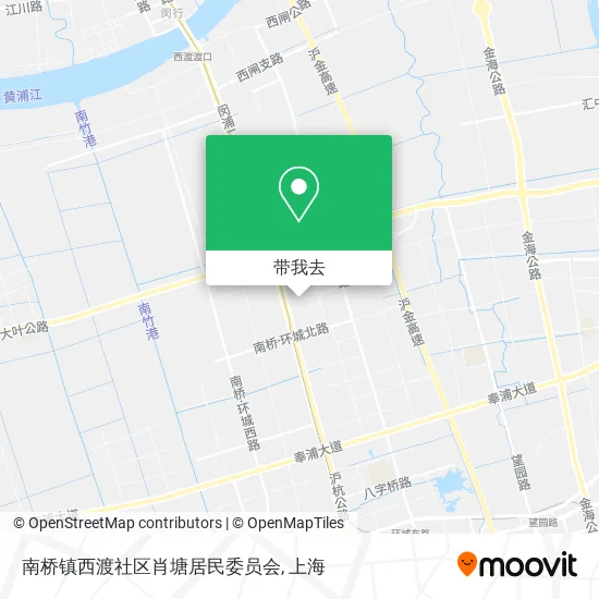 南桥镇西渡社区肖塘居民委员会地图