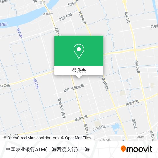 中国农业银行ATM(上海西渡支行)地图