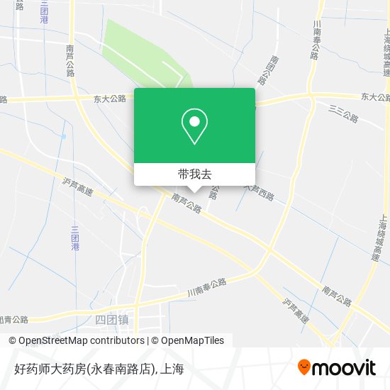 好药师大药房(永春南路店)地图