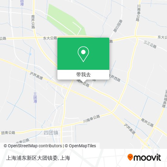 上海浦东新区大团镇委地图