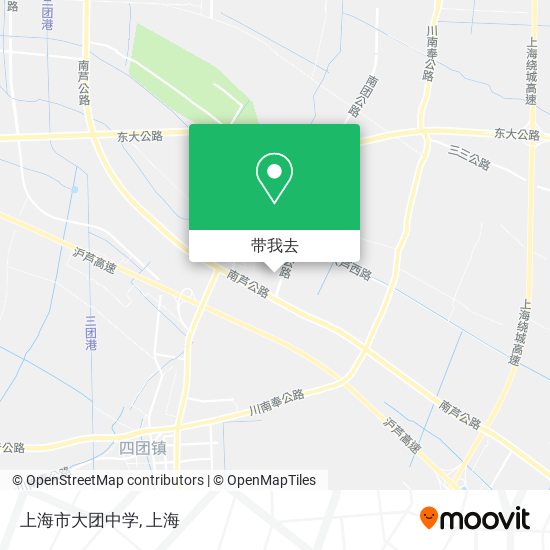 上海市大团中学地图
