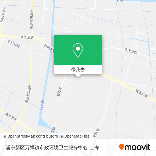 浦东新区万祥镇市政环境卫生服务中心地图
